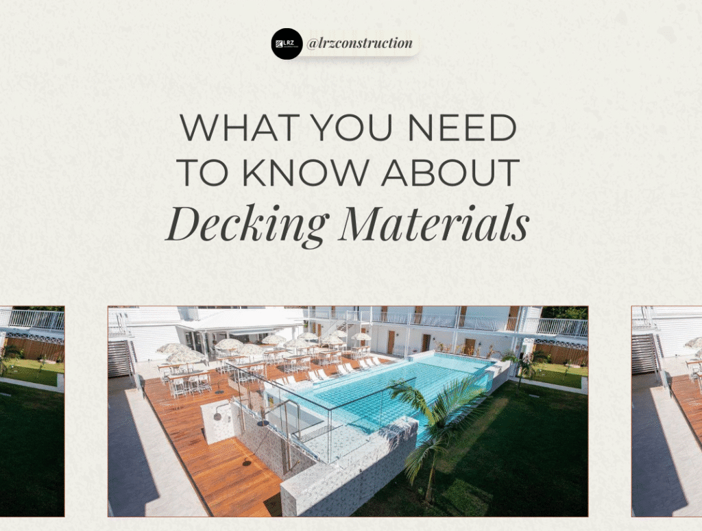 Guide on decking materials for pools
